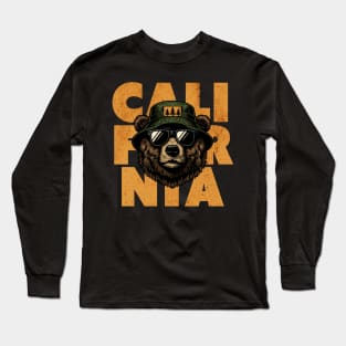 Vintage California Bear // Grunge California Lover Long Sleeve T-Shirt